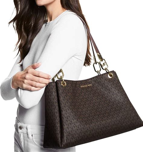 michael kors trisha bag|Trisha Large Logo Shoulder Bag.